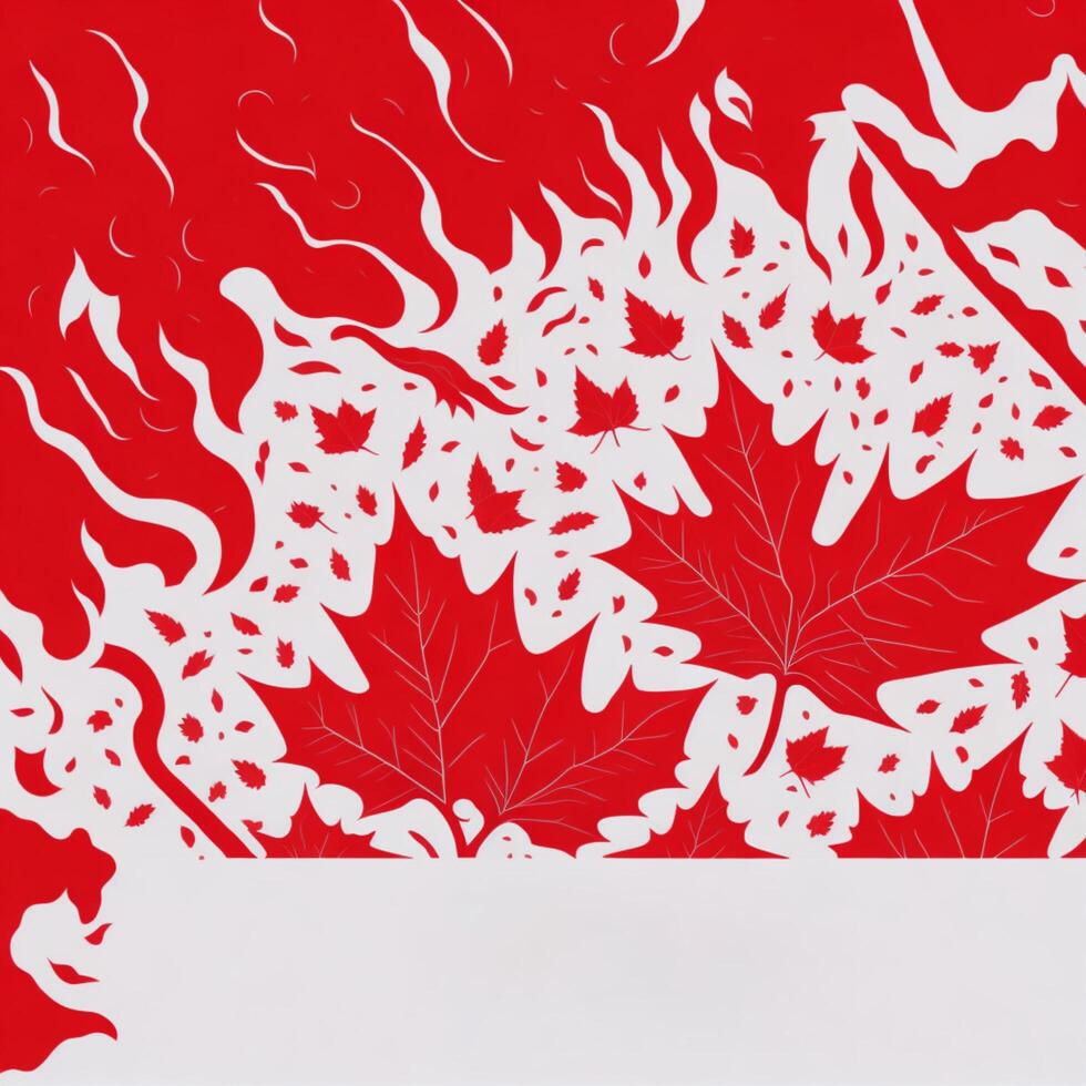 Congratulazioni design Canada giorno generativo ai foto