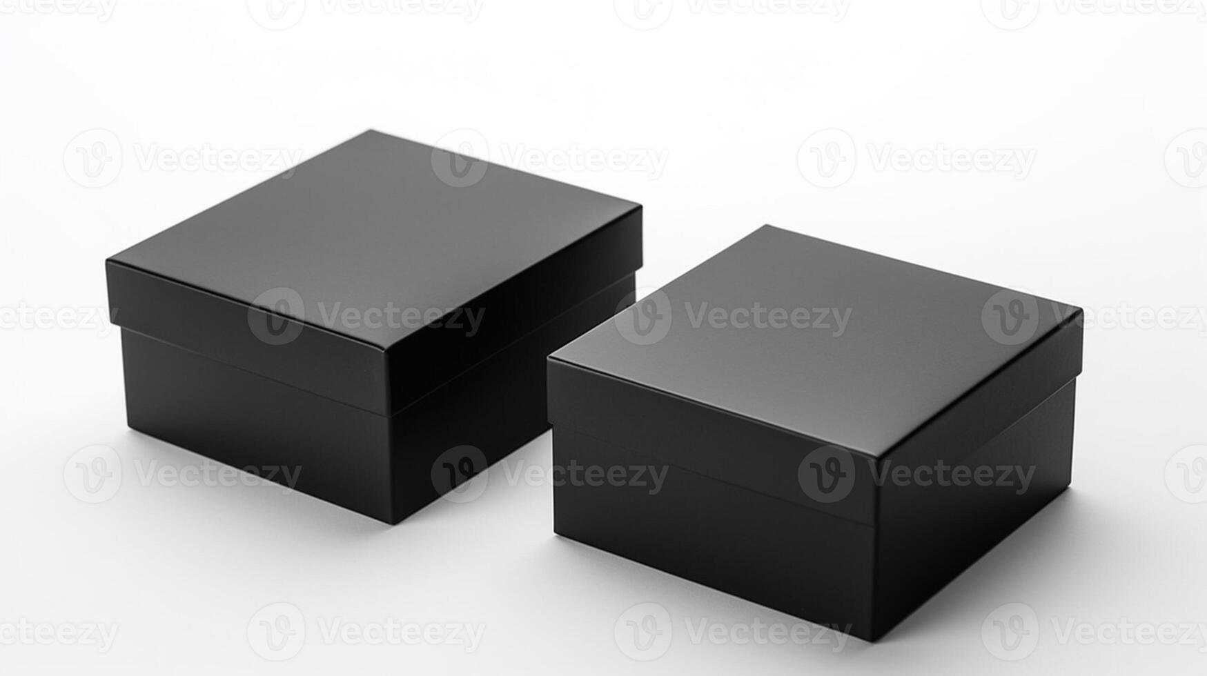 nero scatola modello isolato su bianca sfondo, generativo ai foto