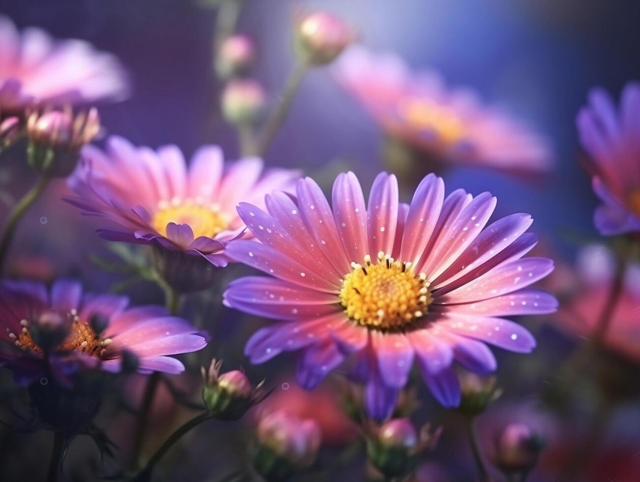 primavera fiore naturale sfondo illustrazione ai generativo foto
