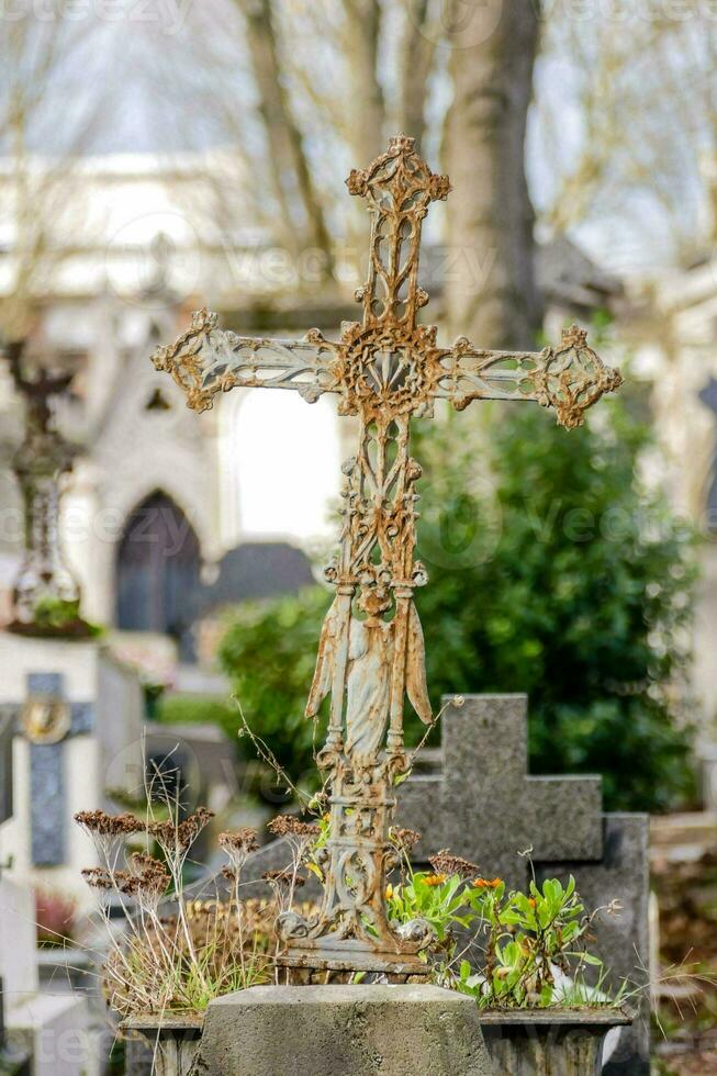 un' cimitero nel Parigi foto