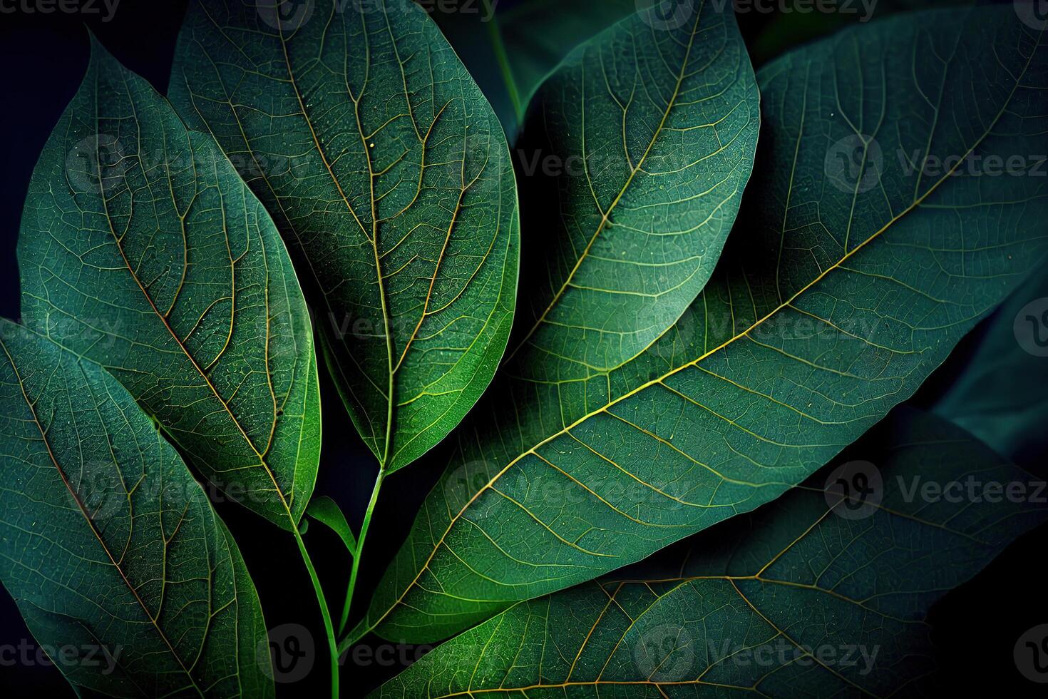 le foglie foglia struttura verde biologico sfondo macro disposizione vicino. generativo ai foto