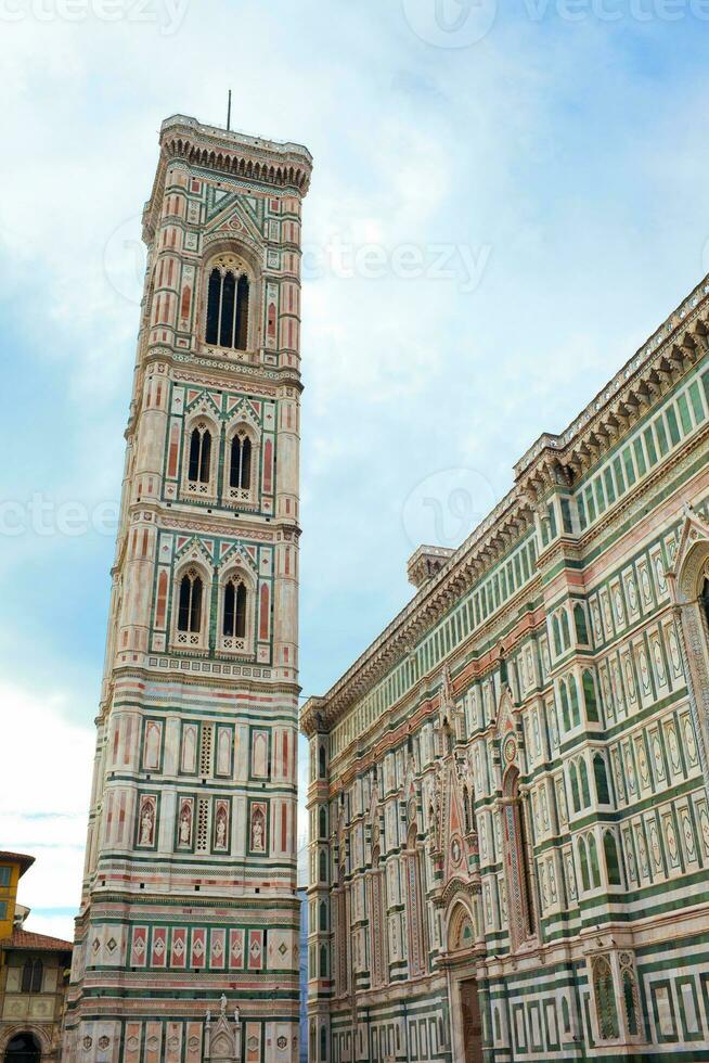 campana Torre di il basilica di Santa maria del fiore, Firenze, Italia foto
