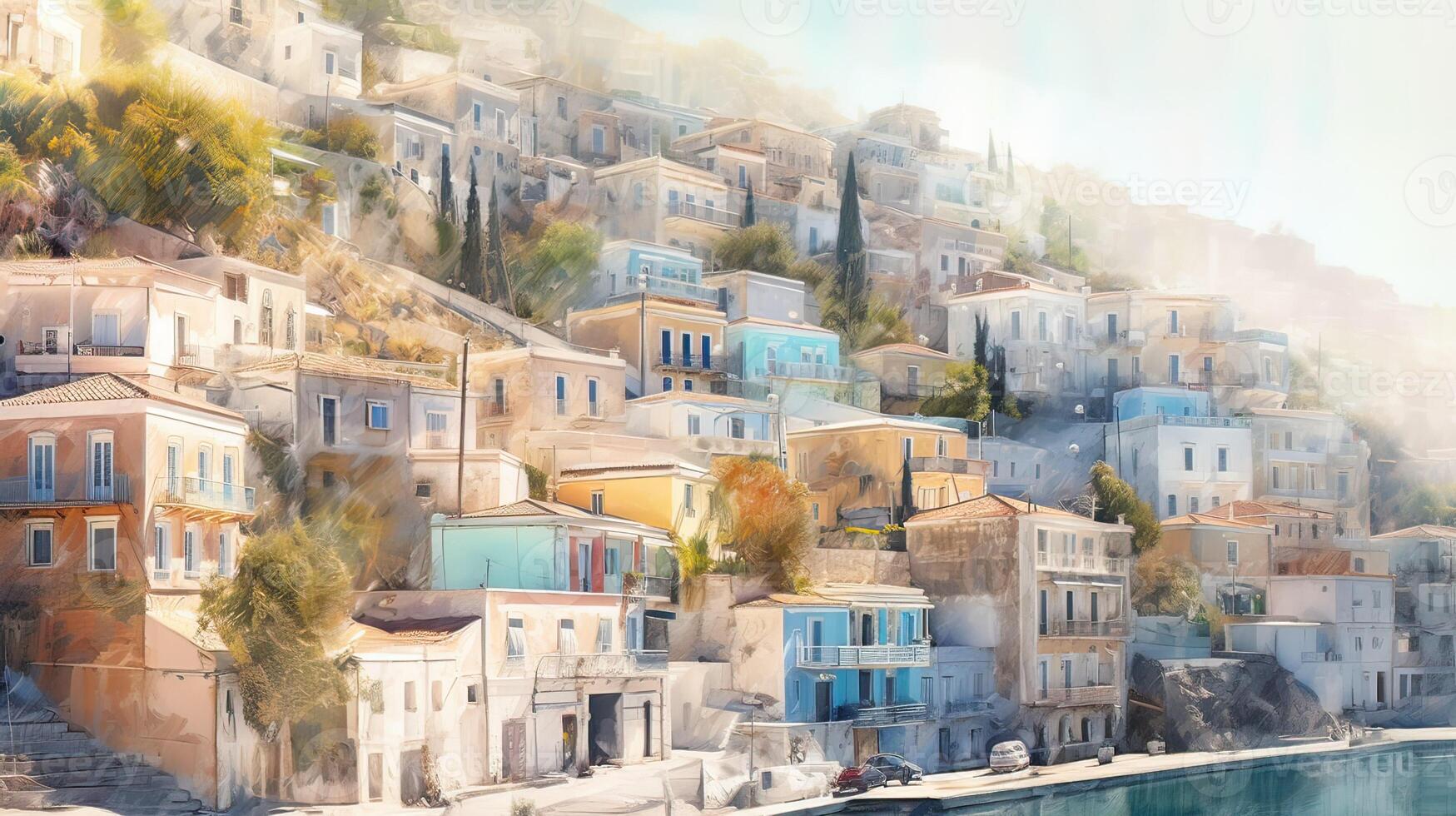 giungla colorato pittura ai generato alto qualità illustrazione foto