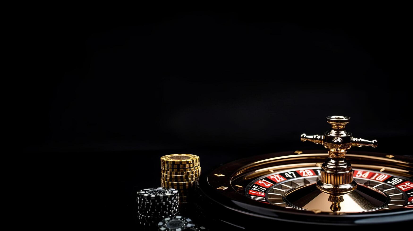 casinò roulette sfondo. illustrazione ai generativo foto