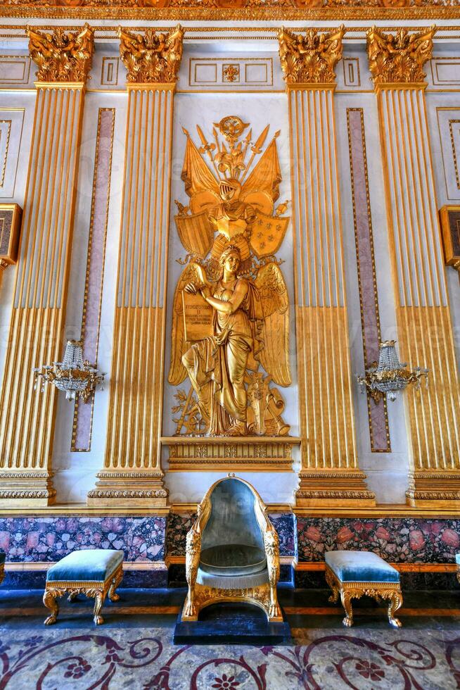 casertano, Italia - ago 21, 2021, un' interno Visualizza di il reale palazzo di casertano, un' storico palazzo commissionato nel il 18 ° secolo di charles di Bourbon, re di Napoli. foto