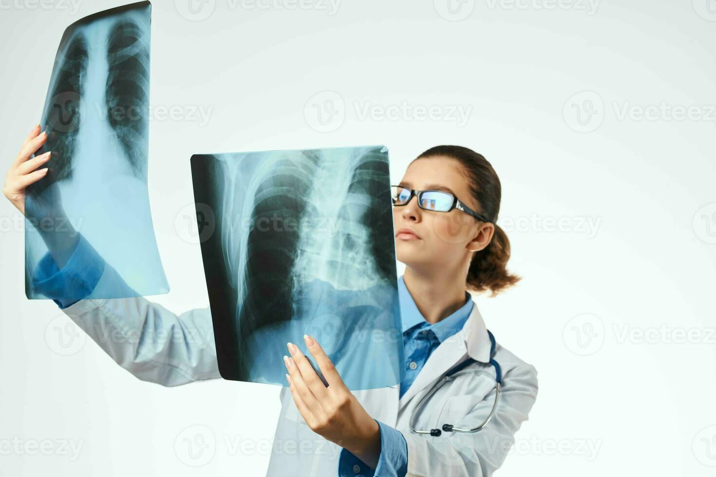 femmina medico medicina ospedale raggi X visita medica foto