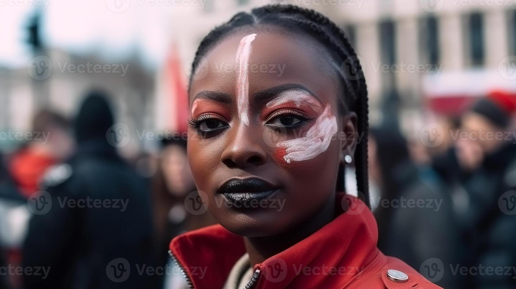 nero vite importa proteste, pari diritti dimostrazione, illustrazione, grafico, ai generato foto