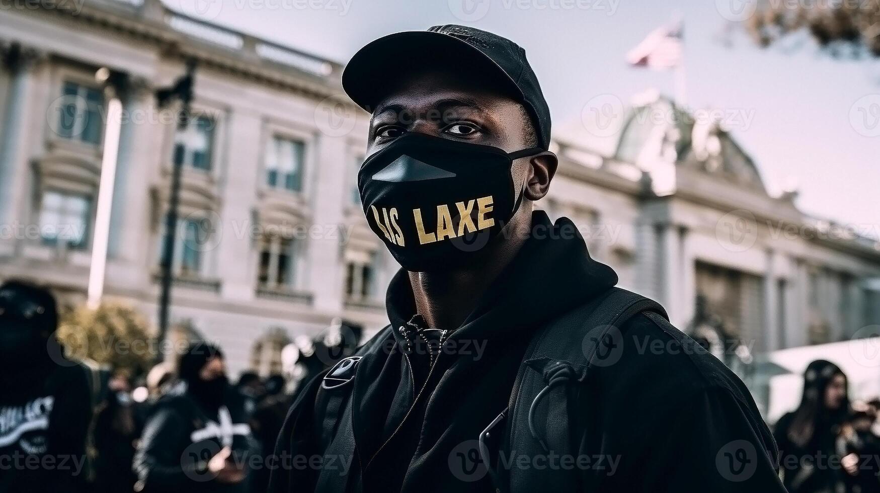 nero vite importa proteste, pari diritti dimostrazione, illustrazione, grafico, ai generato foto