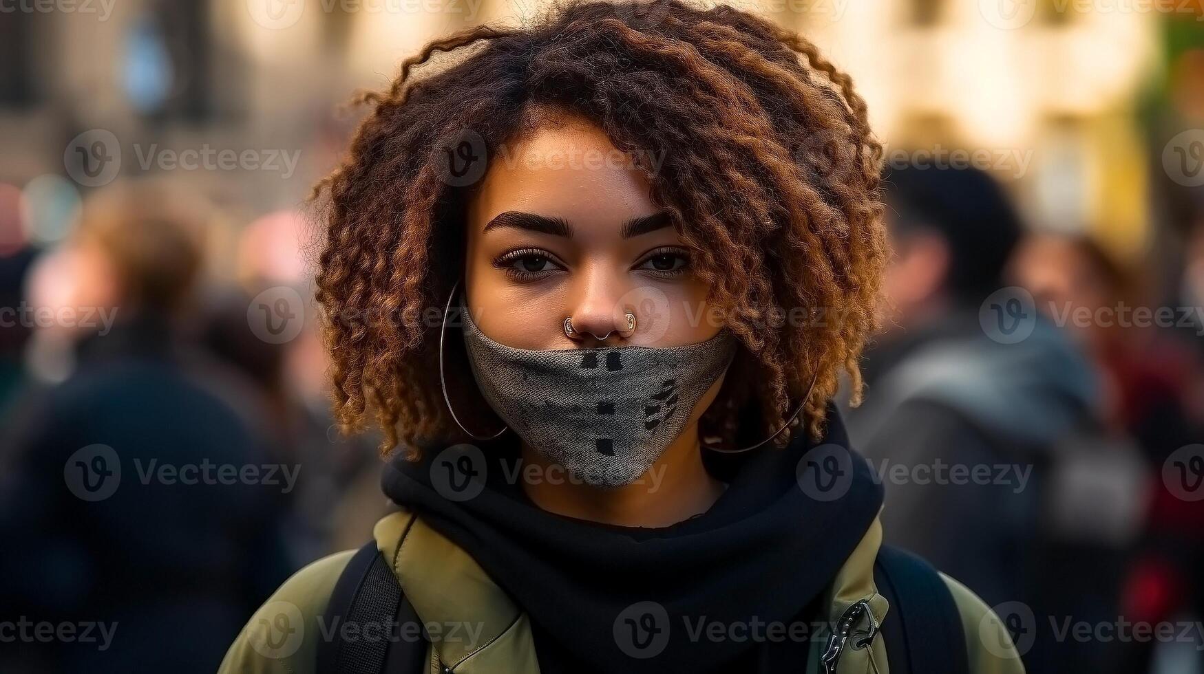 nero vite importa proteste, pari diritti dimostrazione, illustrazione, grafico, ai generato foto