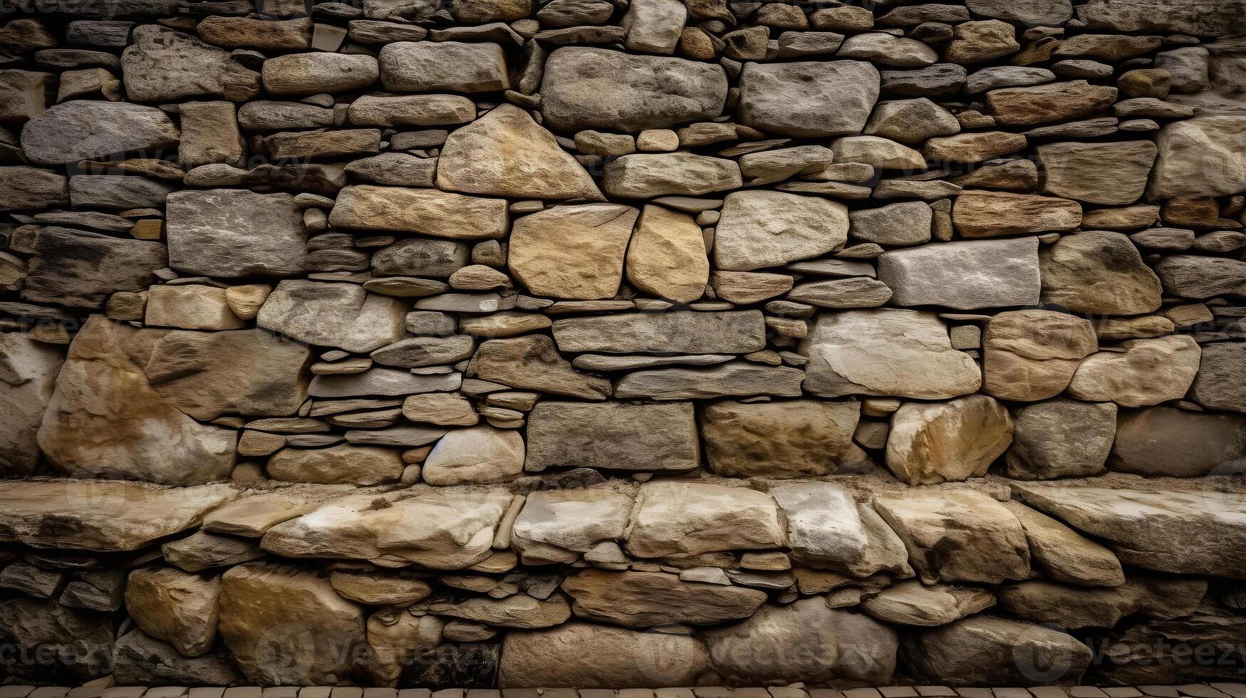 antico pietra recinto struttura ,generativo ai foto