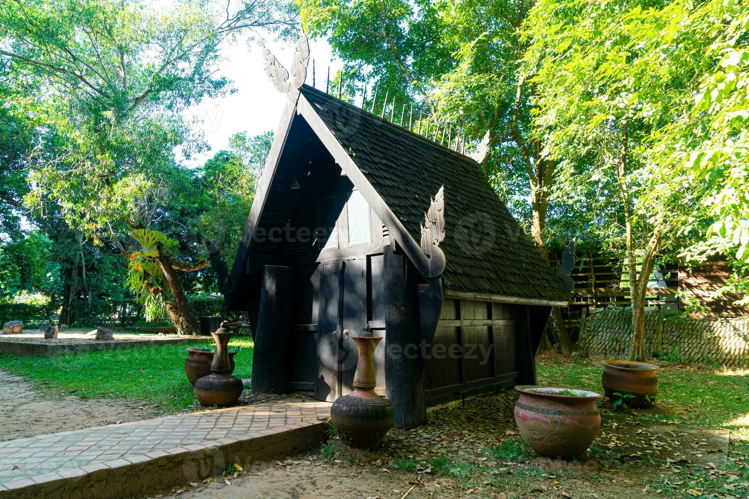 Baan diga Museo o nero Casa, uno di il famoso posto e punto di riferimento nel chiang rai foto