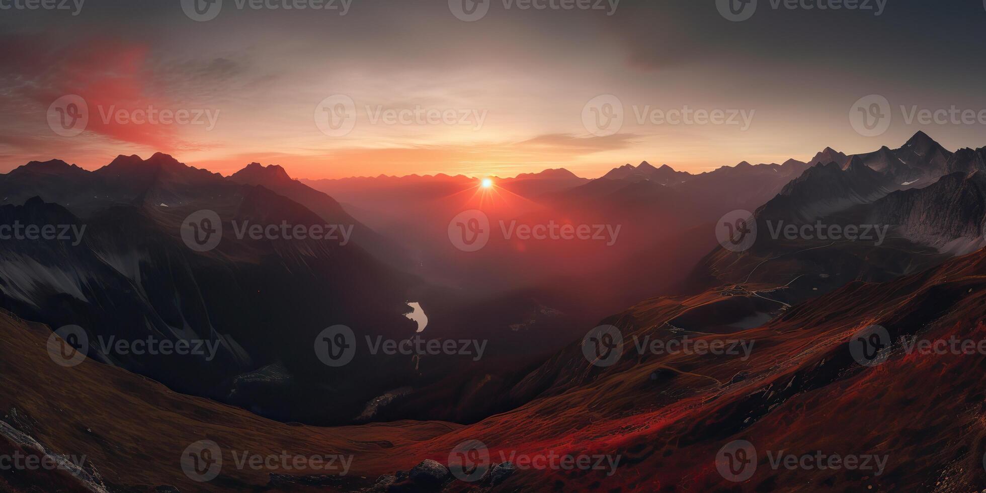 ai generato. ai generativo. foto realistico illustrazione di alpen paesaggio sfondo montagne escursione rocce. avventura escursioni a piedi viaggio Esplorare vibrazione. grafico arte