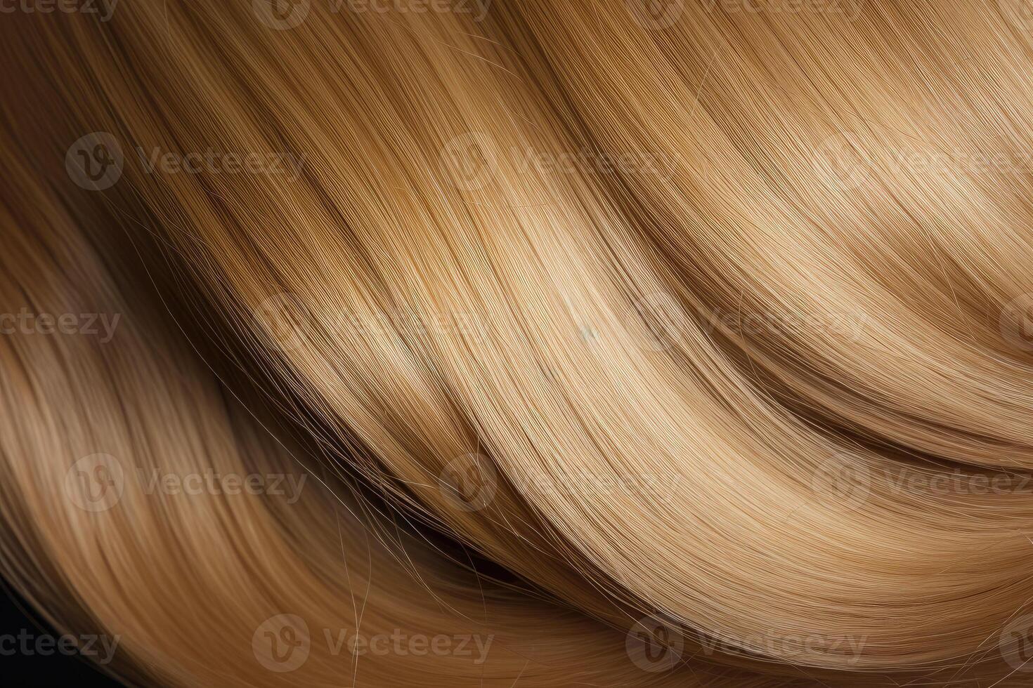 bellissimo caramello miele capelli sfondo. salutare liscio brillante capelli. generativo ai foto