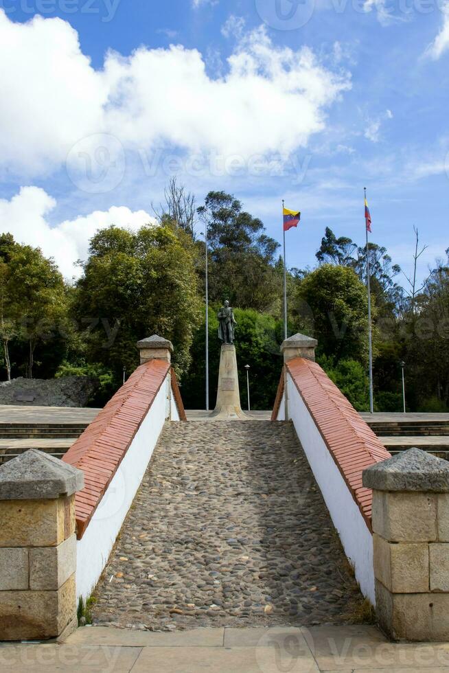 il famoso storico ponte di boyaca nel Colombia. il colombiano indipendenza battaglia di boyaca ha preso posto Qui su agosto 7, 1819. foto