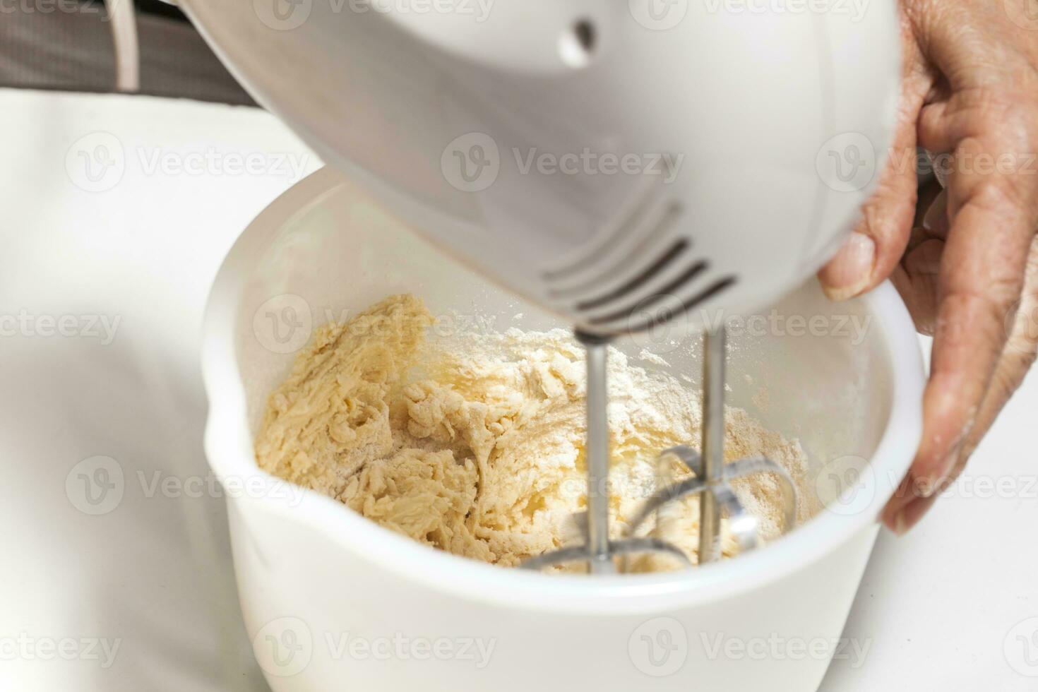 preparazione il biscotti Impasto foto