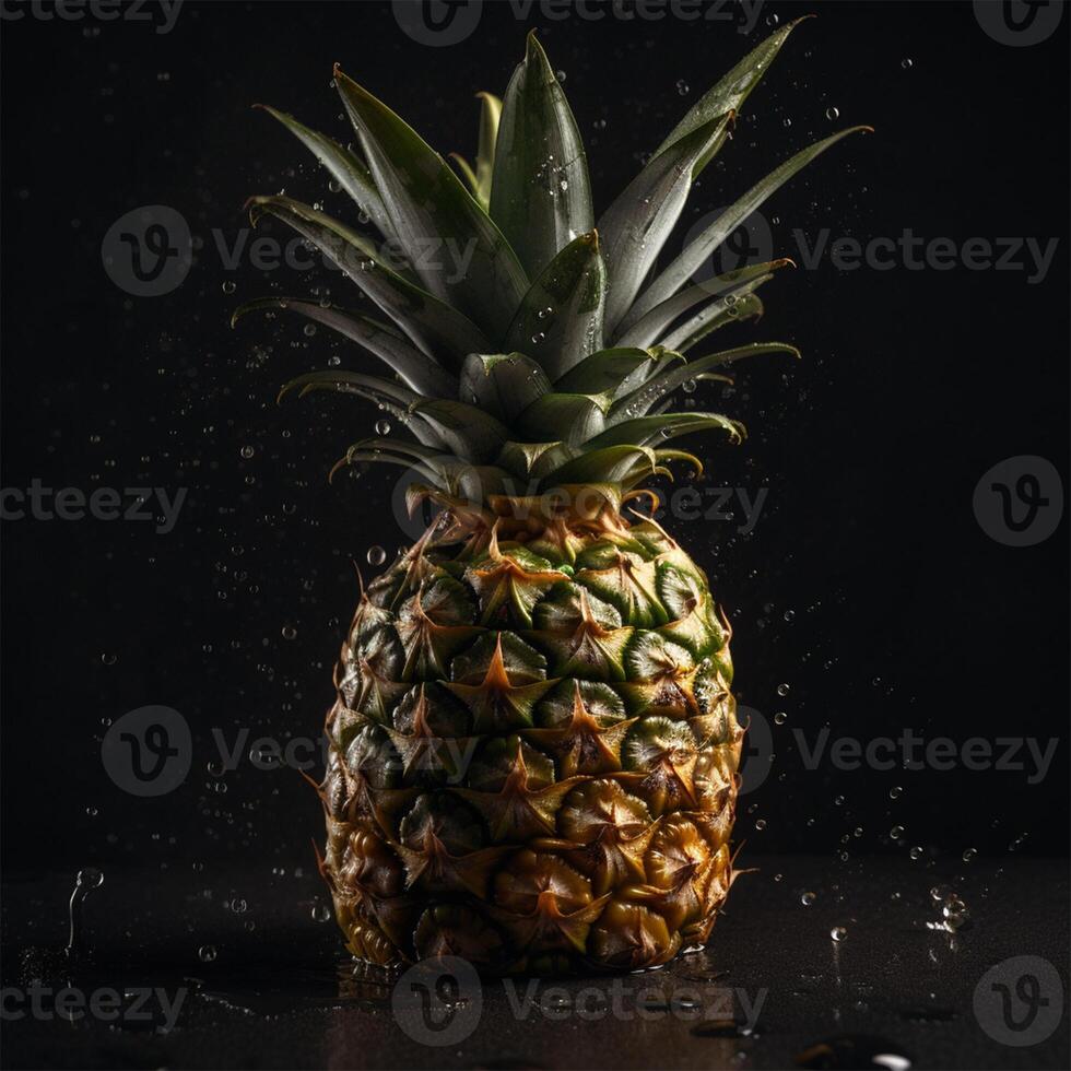 un' ananas generativo ai generato foto