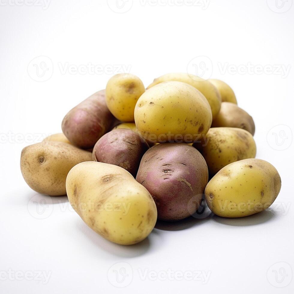 un' mucchio di patate generativo ai generato foto