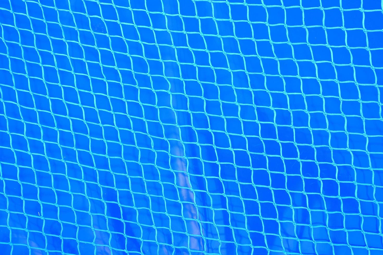 sfondo netto di plastica blu foto