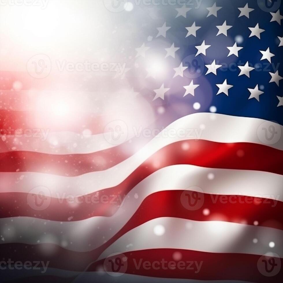 americano sfondo per memoriale giorno veterani giorno patriottico giorno 9 11 indipendenza giorno 4 ° di luglio. ai generativo foto