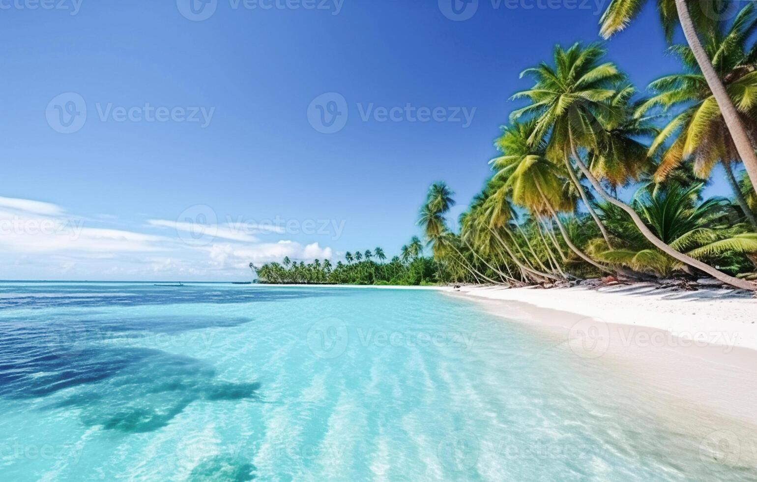 ai generativo. bellissimo spiaggia e tropicale mare foto