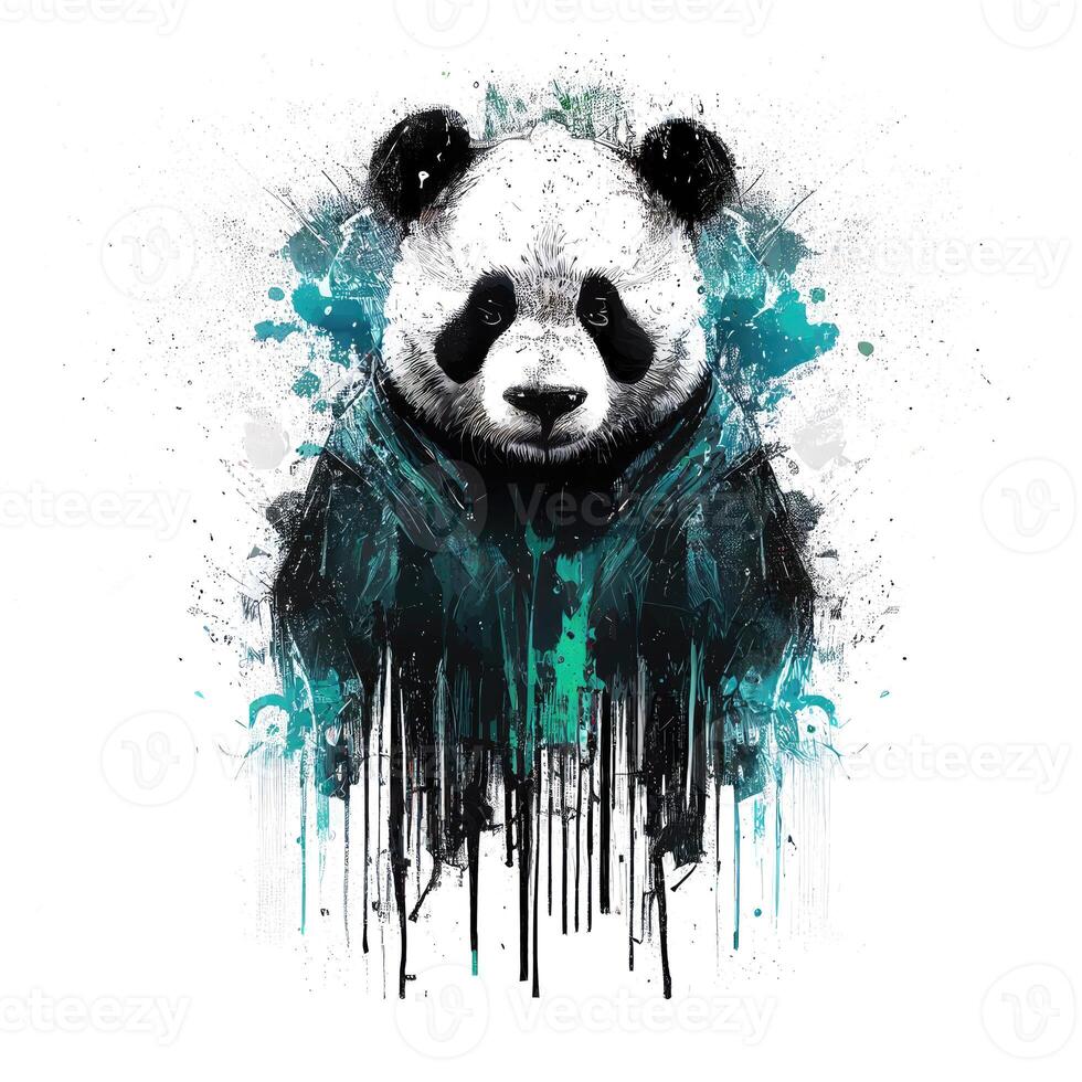 panda indossare felpa. generativo ai foto