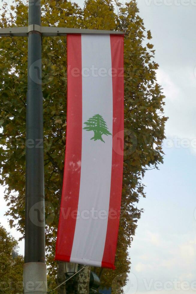 bandiera di Libano foto