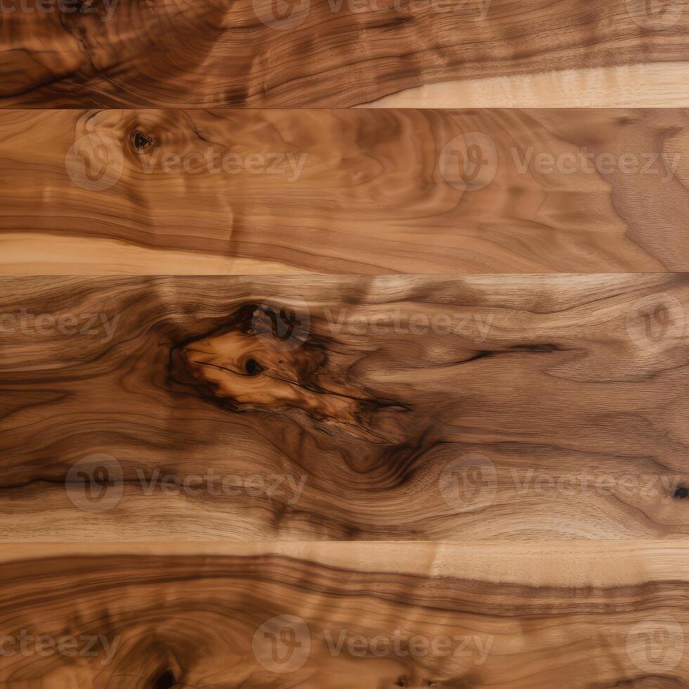 superiore Visualizza di naturale noce legna struttura nel alto risoluzione Usato ufficio e casa arredamento, generativo ai. foto