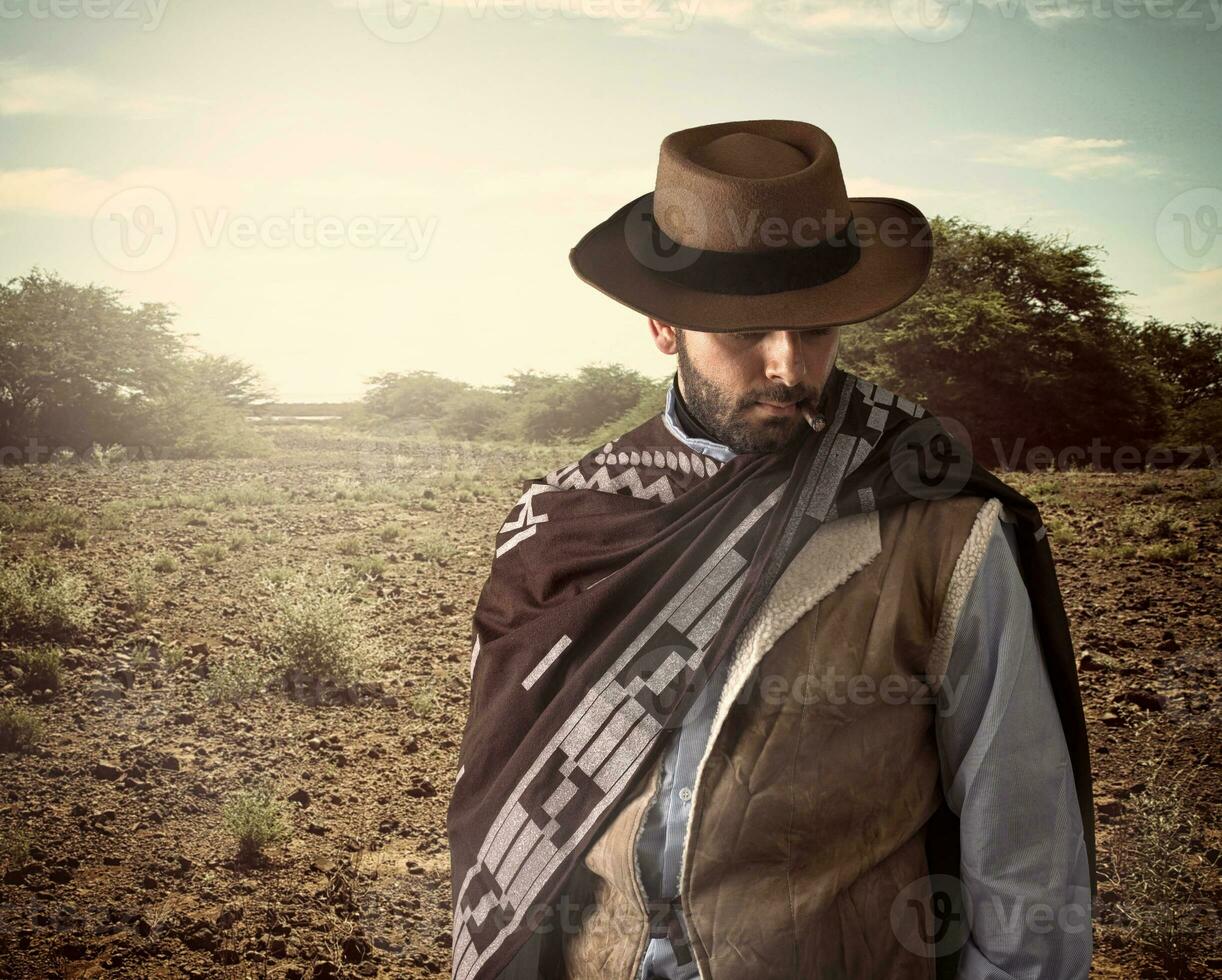 pistolero di il selvaggio ovest foto