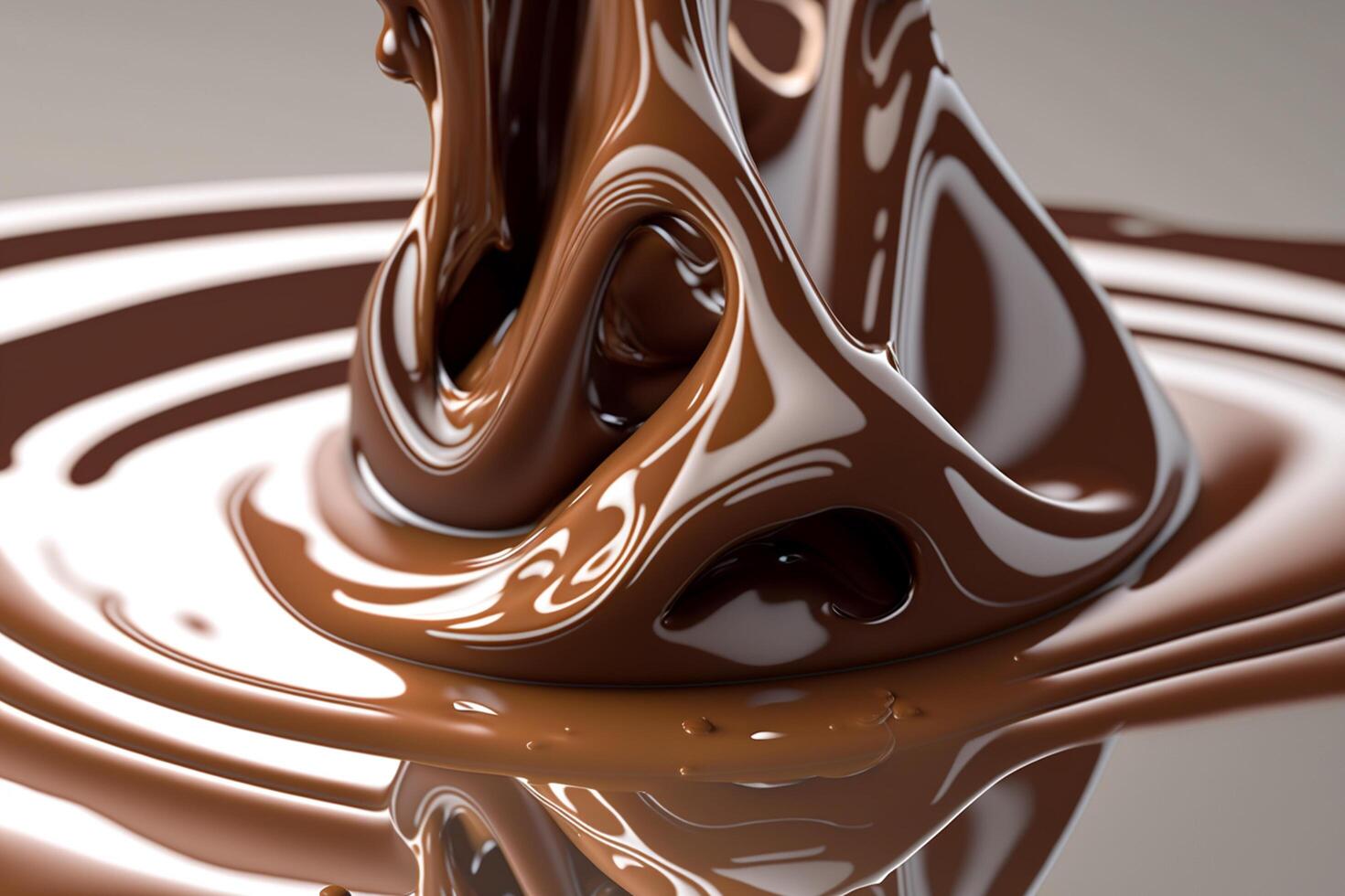 illustrazione avvicinamento di fuso cioccolato ai generato foto