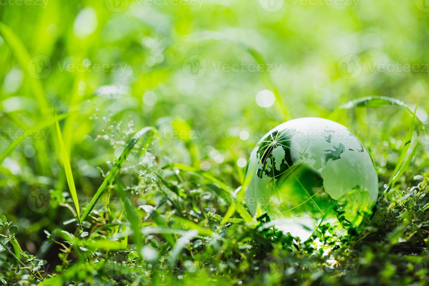 globo sul concetto di ambiente foto