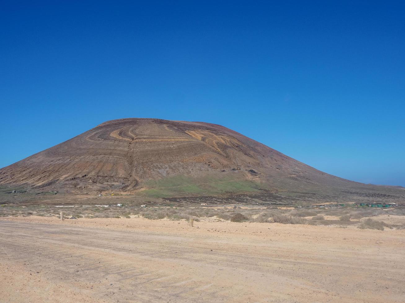 vulcano agujas grandes sull'isola la graciosa nelle isole canarie foto