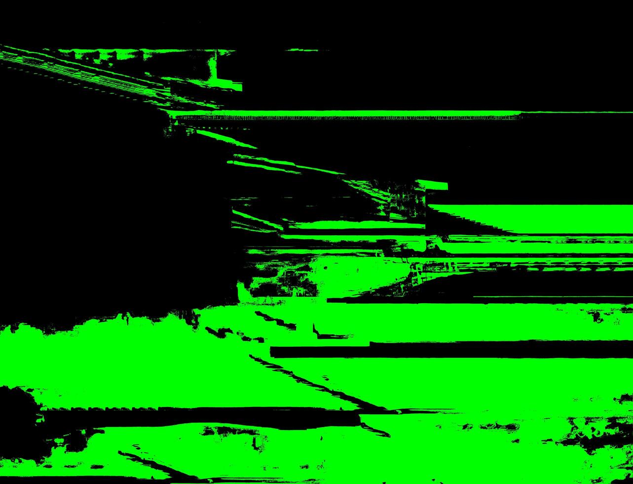 neon leggero sentieri e glitch textures grintoso elettrico matrice con luminosa verde e nero problema tecnico effetto e tecnico le difficoltà per digitale e Stampa design foto