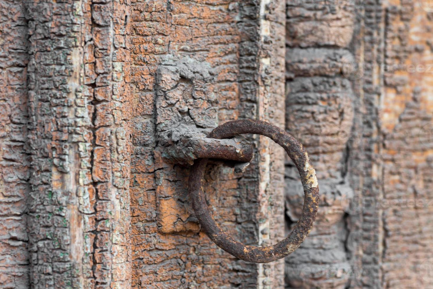 porta in legno vintage da vicino foto