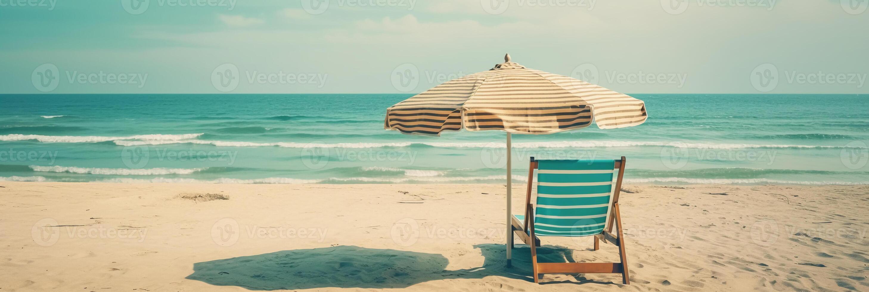 foto di spiaggia vacanza modello sfondo . ai generativo