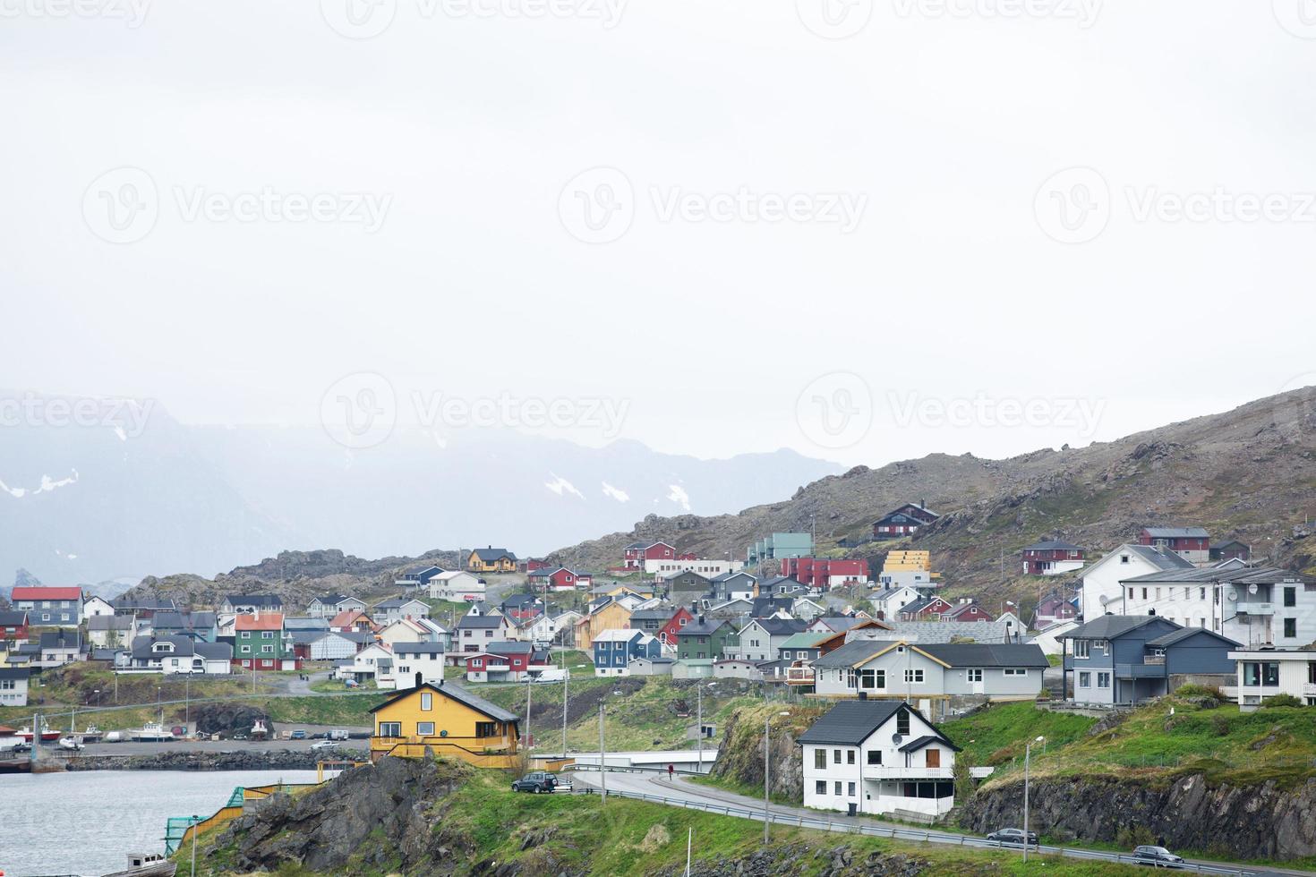 cultura e vita nella città più settentrionale di honningswag in norvegia foto