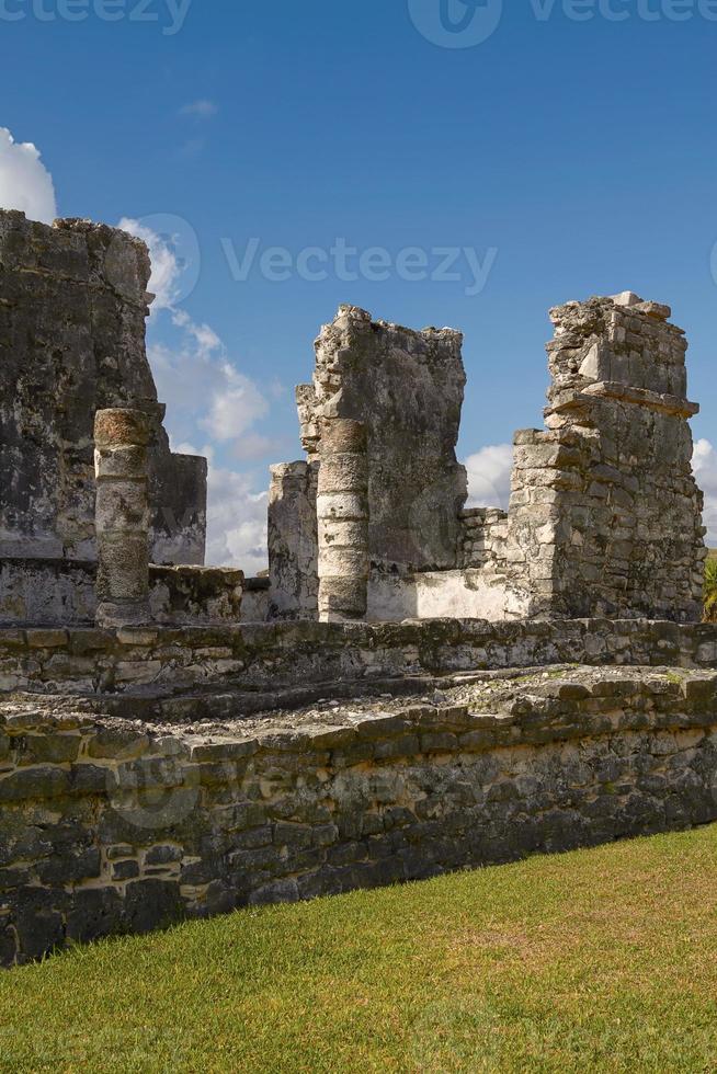 rovine maya del tempio di tulum in messico foto