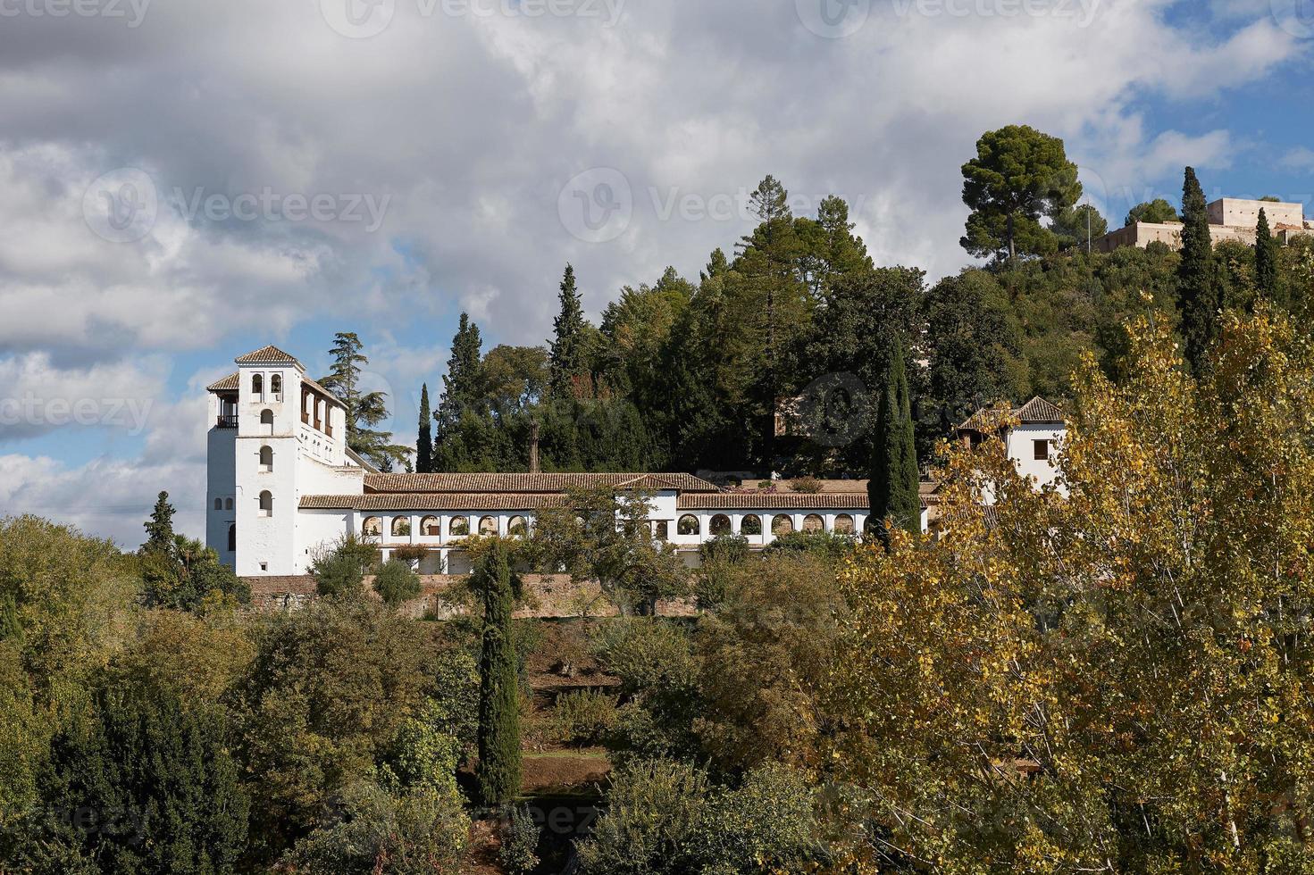 antica fortezza araba di alhambra granada spagna foto