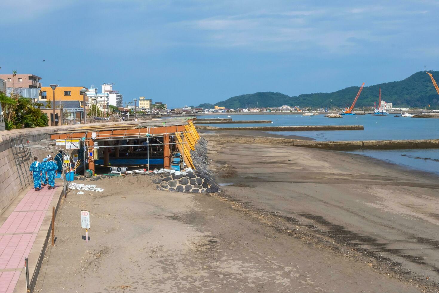 ibusuki, kagoshima, kyushu, giappone - ottobre 23, 2018 caldo sabbia bagno foto