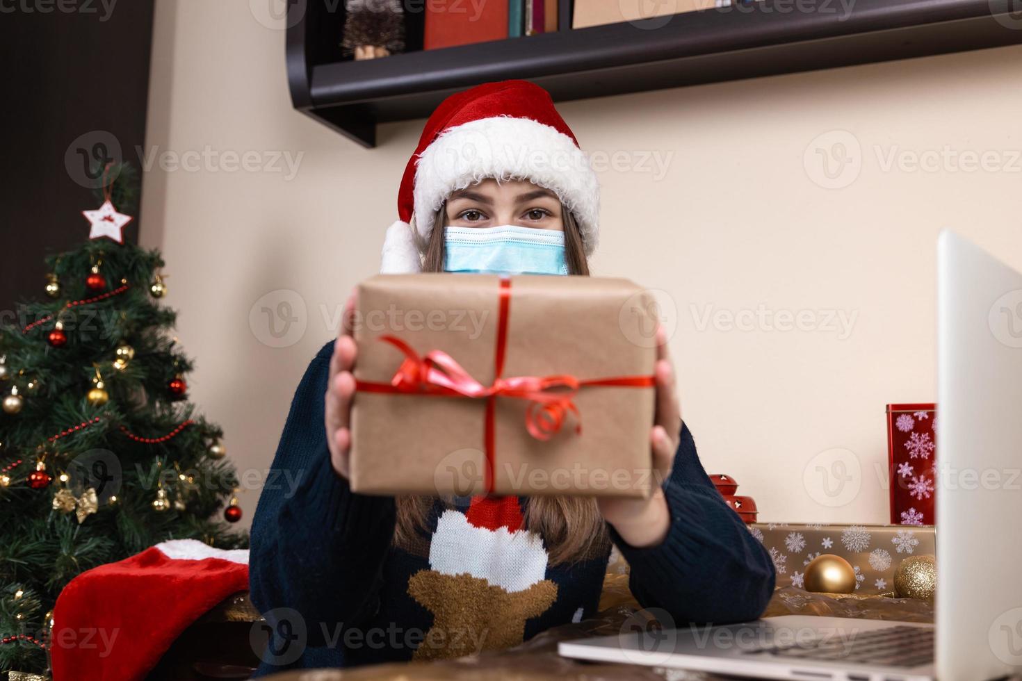 auguri di Natale in linea foto