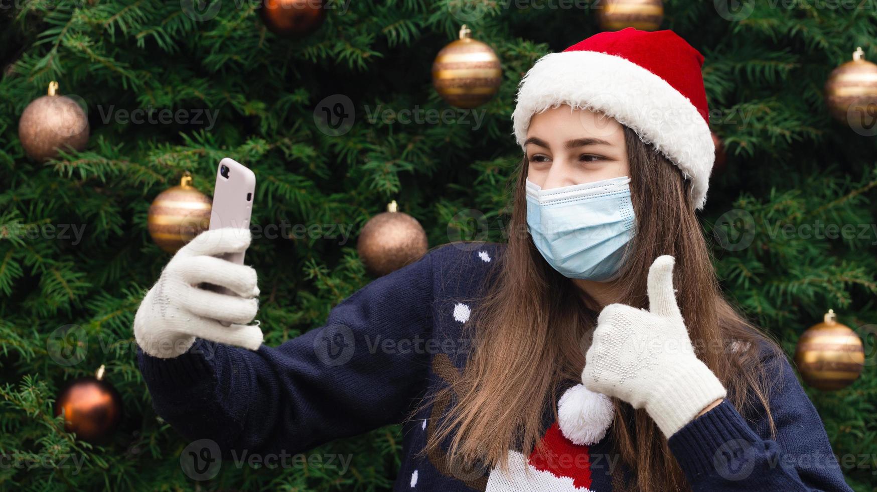 auguri di Natale in linea foto