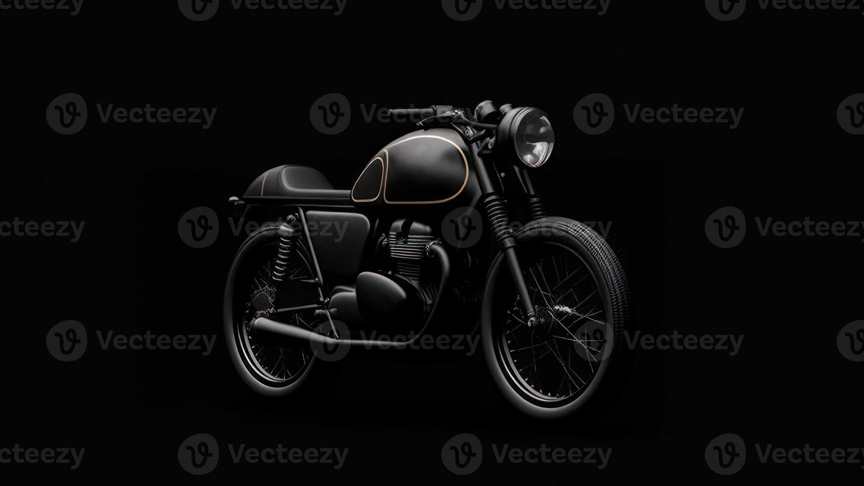buio Vintage ▾ motociclo logo generativo ai foto