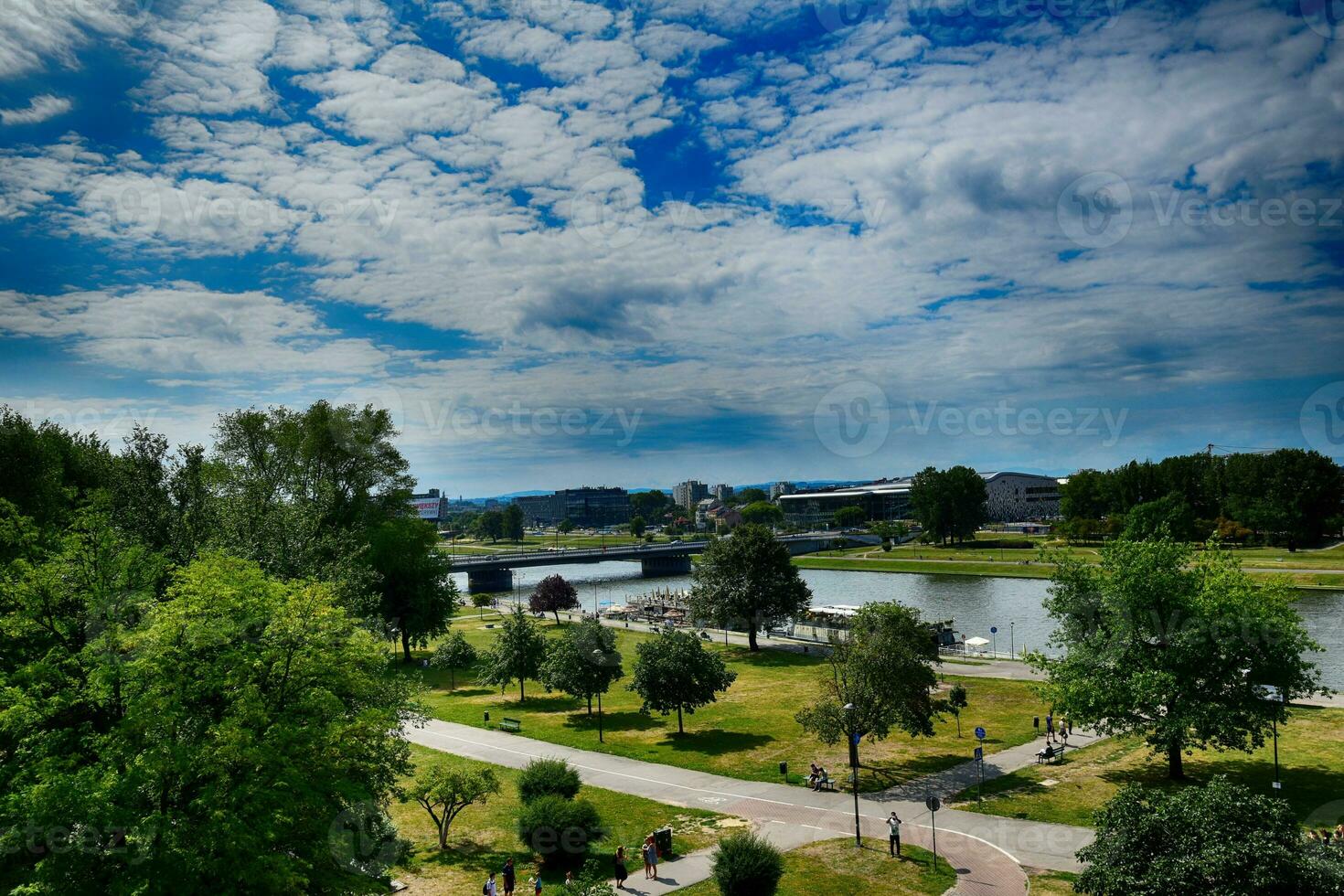 storico storico polacco città di Cracovia su un' bellissimo soleggiato estate vacanza giorno foto