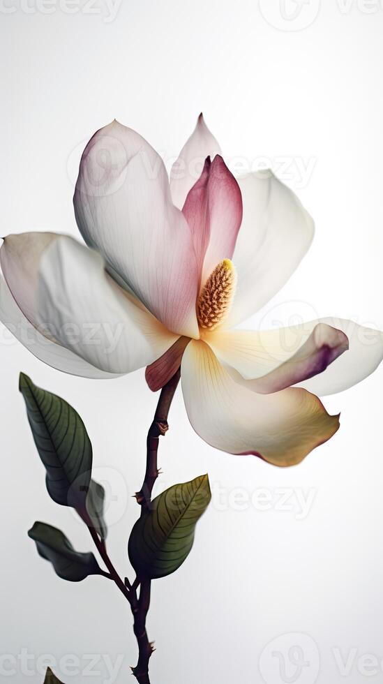sorprendente Immagine di naturale Multi colore magnolia fioritura fiore. generativo ai. foto