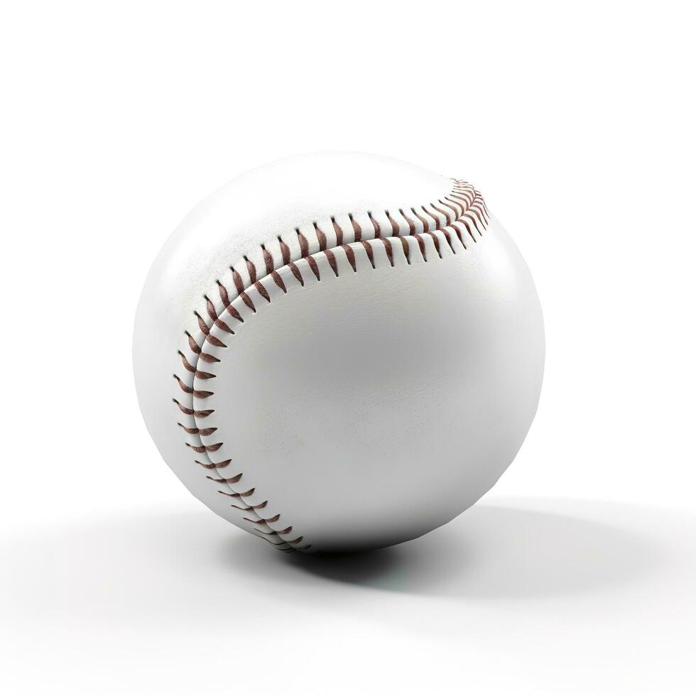 baseball isolato su bianca sfondo, creare ai foto
