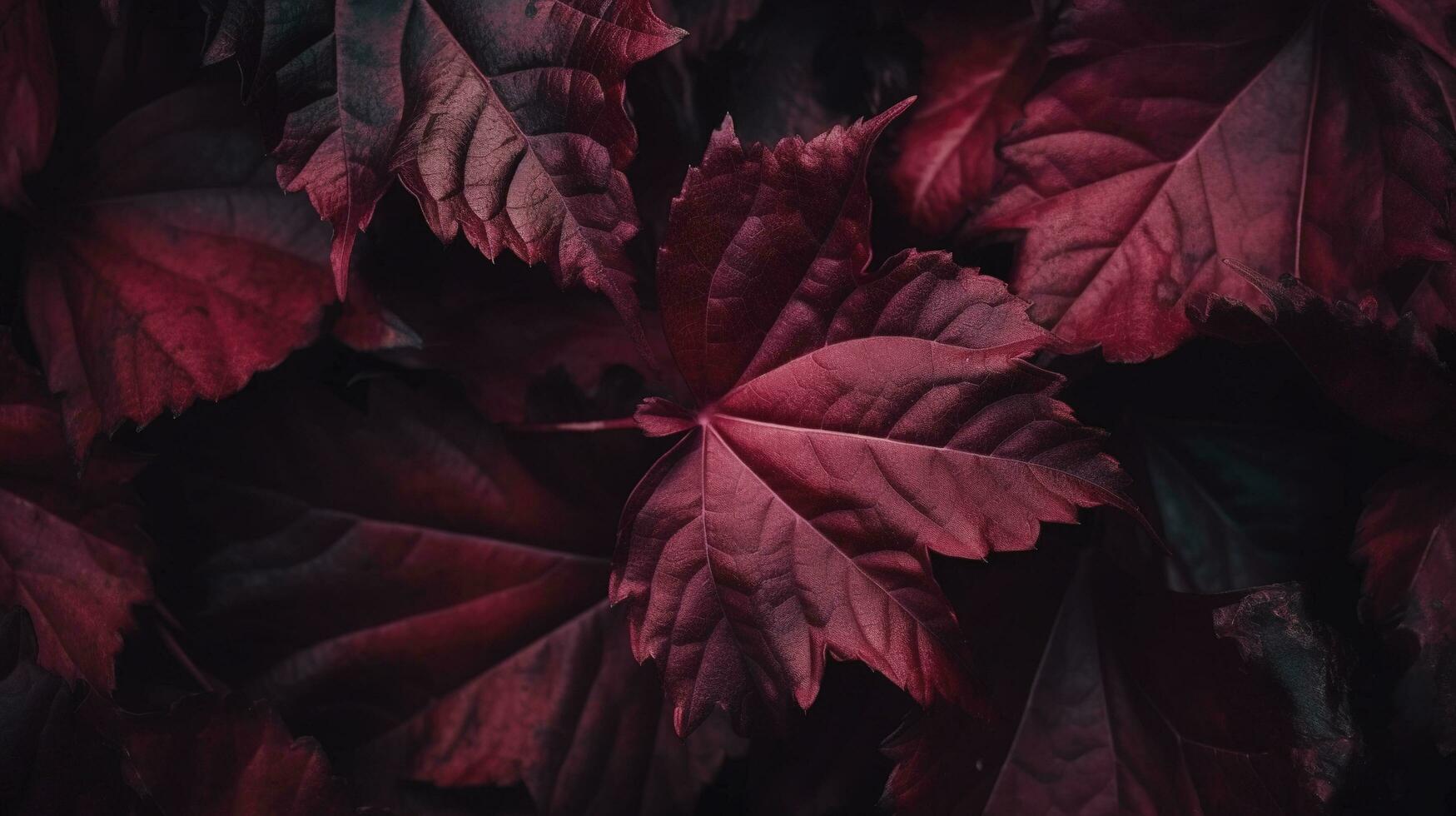 colorato di stagione autunno sfondo modello, vivace tappeto di caduto foresta foglie, creare ai foto