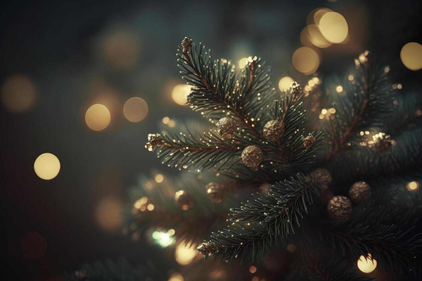 Natale albero sfondo. illustrazione ai generativo foto