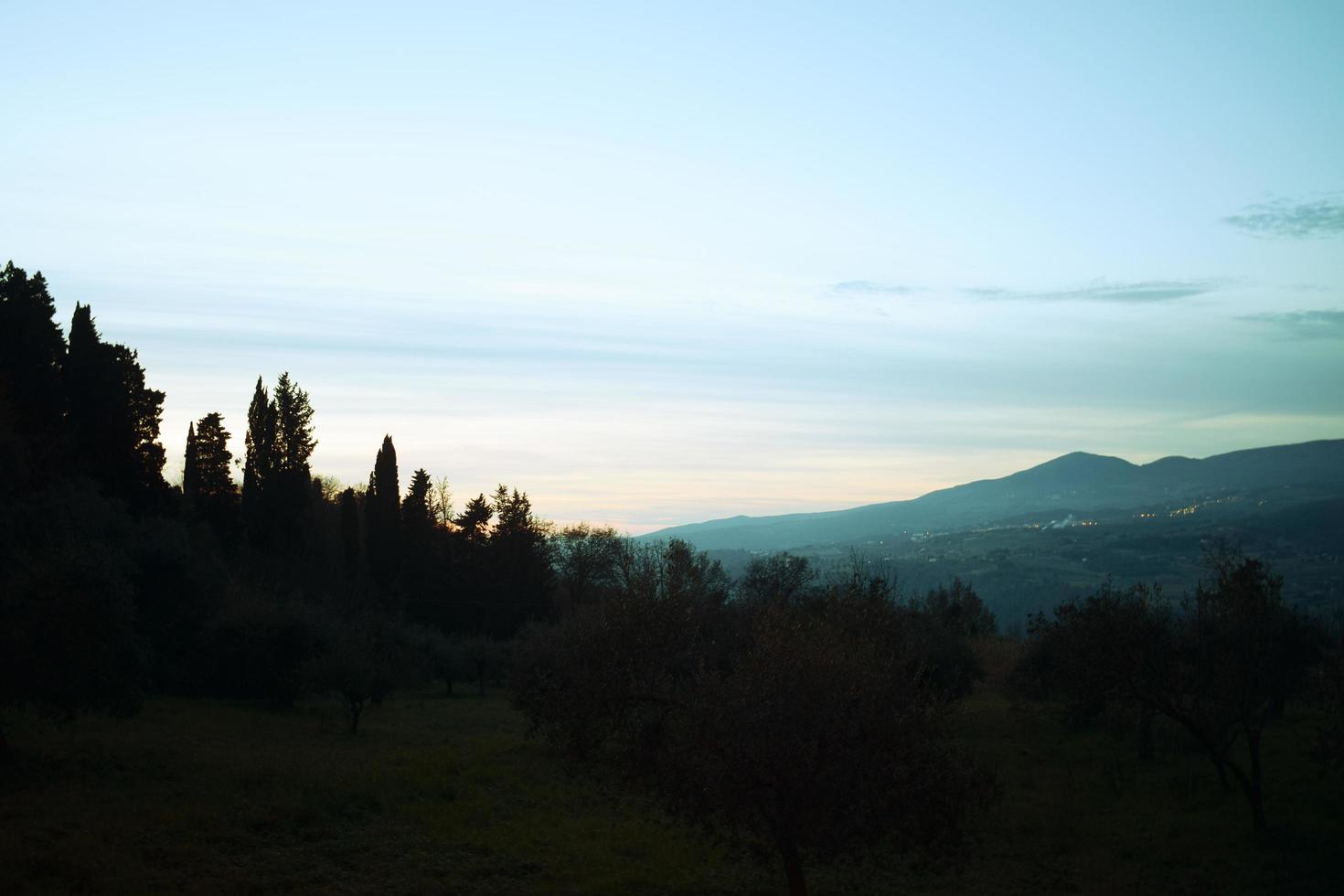 un paesaggio toscano foto