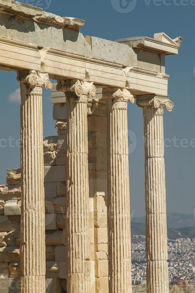 Partenone sull'Acropoli di Atene in Grecia foto