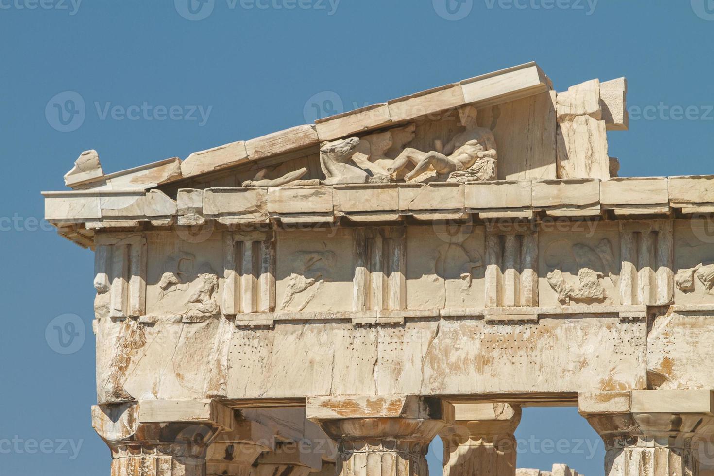 Partenone sull'Acropoli di Atene in Grecia foto