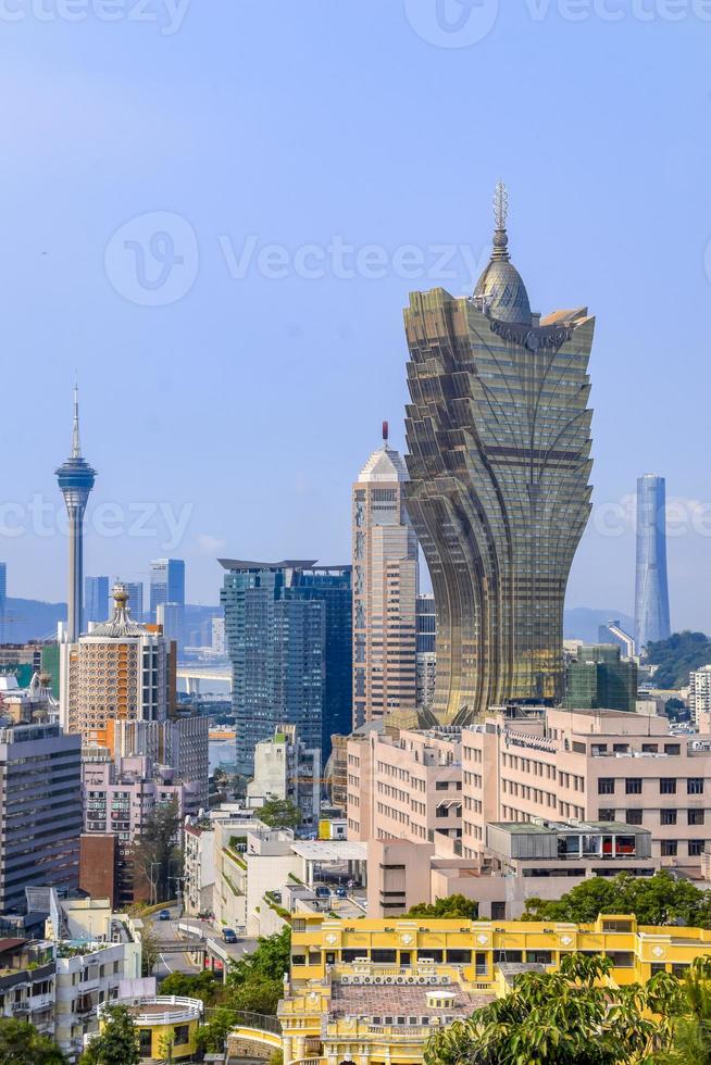 vista della città di macao foto